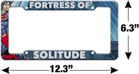 GRAPHICS & MORE Superman Fortress of Solitude License Plate Tag Frame in Saudi Arabia