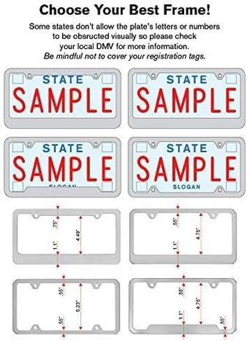 Honda Civic Si Wordmark Black ABS Plastic License Plate Frame Holder UV Printed 2 Hole (Black) in Saudi Arabia