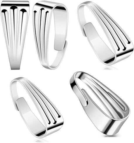 300pcs Adabele 316 Grade Stainless Steel Surgical Pendant Clasp Bail Clip 9mm Snap On Connector for DIY Craft Jewelry Making SEF22 in Saudi Arabia