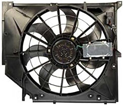 Engine Cooling Fan Assembly 1PC Replaces 17111436260, 17111437713 Compatible with BMW 323Ci 2000-2000 Compatible with BMW 323i 1998-2000 Compatible with BMW 323is 1998-1999 in Saudi Arabia