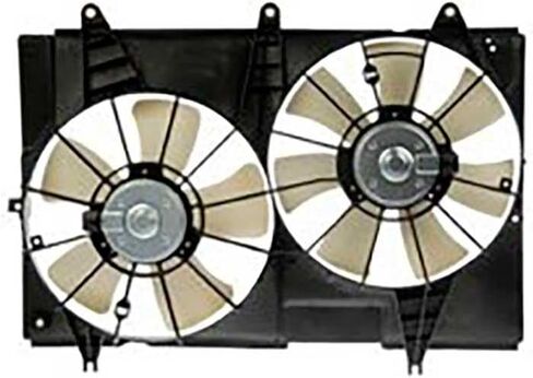 Engine Cooling Fan Assembly 1PC Replaces 19129907, 25728384 Compatible with Cadillac CTS 2004 2005 2006 2007 in Saudi Arabia