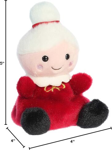 حيوان محشو Aurora® Adorable Palm Pals™ Mrs. Claus™ - متعة بحجم الجيب - اللعب أثناء التنقل - أحمر 5 بوصات in Saudi Arabia