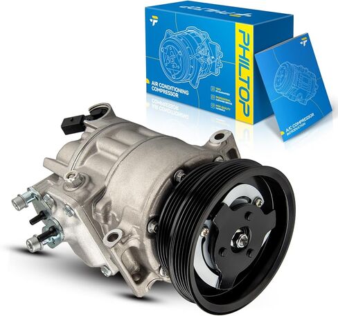 PHILTOP 198567 Air Conditioning AC Compressor for Jetta 2005-2014 2.5L, Passat 2012-2014 2.5L, Beetle 2006 2012-2014 2.5L, Beetle 2007-2010, Rabbit 2006-2009, Golf 2010-2014 2.5L, Golf 2014 2.0T in Saudi Arabia