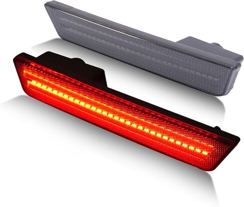 HECASA Rear Side Marker Lights Smoke Lens Red LED Compatible with 2008-2014 Dodge Challenger Charger Replacement for 68039504AA 68039505AA LED Rear Bumper Signal Fender Parking Marker Lamp 2Pcs in Saudi Arabia