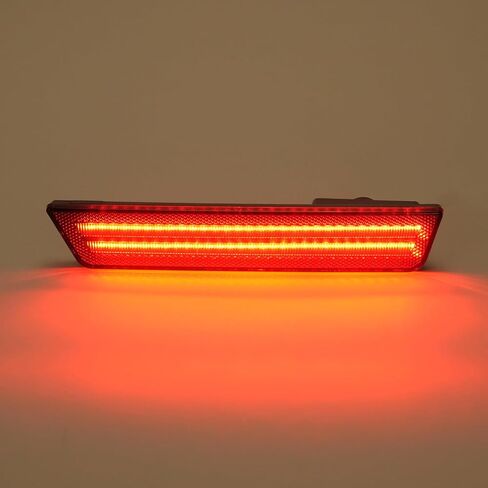 HECASA Rear Side Marker Lights Smoke Lens Red LED Compatible with 2008-2014 Dodge Challenger Charger Replacement for 68039504AA 68039505AA LED Rear Bumper Signal Fender Parking Marker Lamp 2Pcs in Saudi Arabia