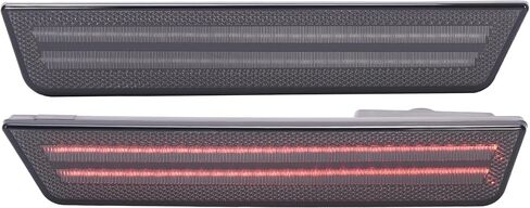 HECASA Rear Side Marker Lights Smoke Lens Red LED Compatible with 2008-2014 Dodge Challenger Charger Replacement for 68039504AA 68039505AA LED Rear Bumper Signal Fender Parking Marker Lamp 2Pcs in Saudi Arabia
