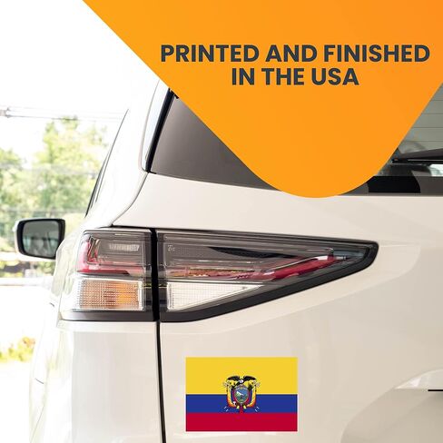 Magnet Me Up Ecuador Ecuadorian Flag Car Magnet Decal, 4x6 Inches, Heavy Duty Automotive Magnet for Car, Truck SUV in Saudi Arabia