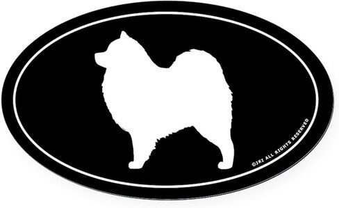 CafePress Samoyed Oval Car Magnet, Euro Oval Bumper Magnet in Saudi Arabia