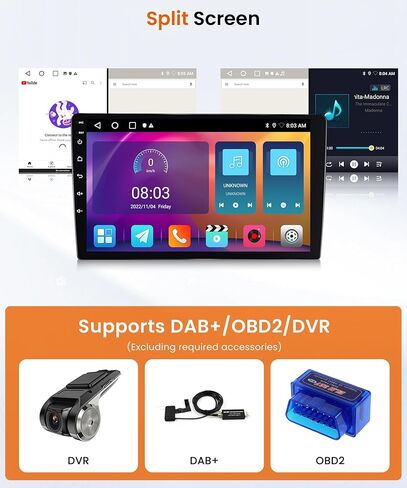 2G+64G Carplay for Mercedes Benz E Class CLS W211 E200 CLS E320 E350 E500 W219 E220 E300 E240 2002-2010, Rimoody Android 13 Car Stereo Radio 9‘’ Touchscreen Android Auto GPS WiFi BT FM/RDS Camera in Saudi Arabia