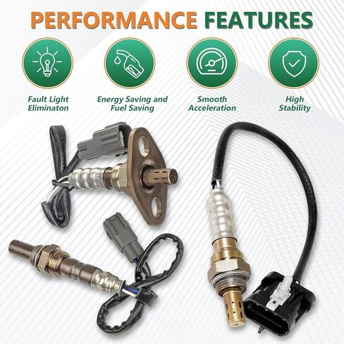 استبدال مستشعر الأوكسجين O2 لـ 2000-2004 Ford F-250 F-350 Super Duty V8-5.4L V10-6.8L، 2008-2010 Fusion V6 3.0L، 2002-2010 Mustang V8-4.6L 02 المستشعر 234-4610 in Saudi Arabia