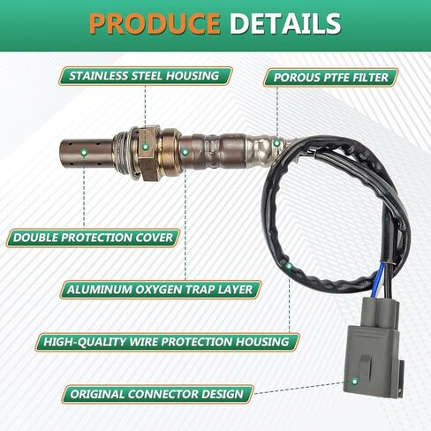 Upstream O2 Oxygen Sensor Fit for 2004 2005 Chevy Impala V6 3.8L,2002-2005 Cavalier L4 2.2L,2005-2007 Cobalt L4 2.0L,1998 1999 Astro V6 4.3L,for 1998 1999 GMC Safari V6-4.3L 02 Sensor 234-4646 in Saudi Arabia