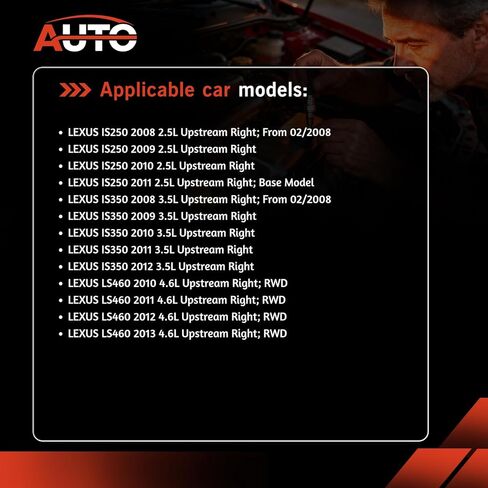 2 حزمة 234-9068-234-9048 مستشعر الأوكسجين O2 الاستشعار المنبع والمصب لاستبدال لكزس IS250 2008-2011 2.5L V6 in Saudi Arabia