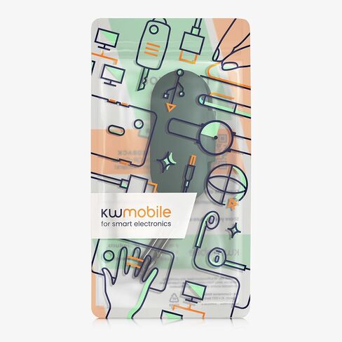 حافظة kwmobile متوافقة مع حافظة سوني WF-C700N - حامل غطاء سيليكون لسماعات الأذن - نعناعي in Saudi Arabia