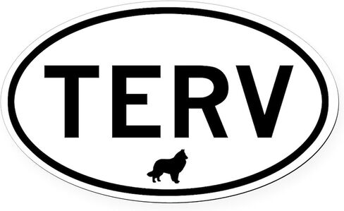 CafePress TERV (Belgian Tervuren) Oval Car Magnet, Euro Oval Bumper Magnet in Saudi Arabia