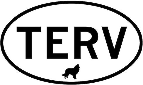 CafePress TERV (Belgian Tervuren) Oval Car Magnet, Euro Oval Bumper Magnet in Saudi Arabia