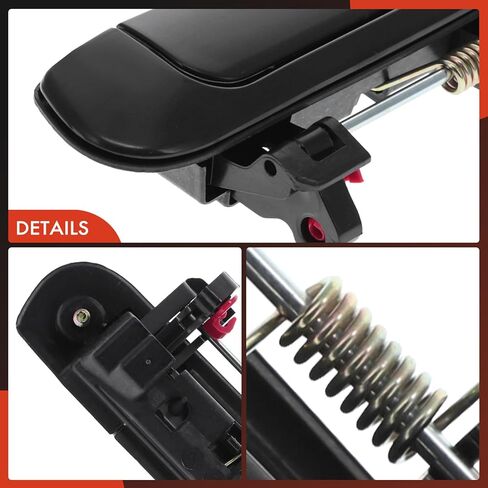 A-Premium Front or Rear Left Driver Side Exterior Door Handle Compatible with Nissan Altima 1998 1999 2000 2001 Sedan, Smooth Black, Replace# 80607-1Z210, 80607-9E001 in Saudi Arabia