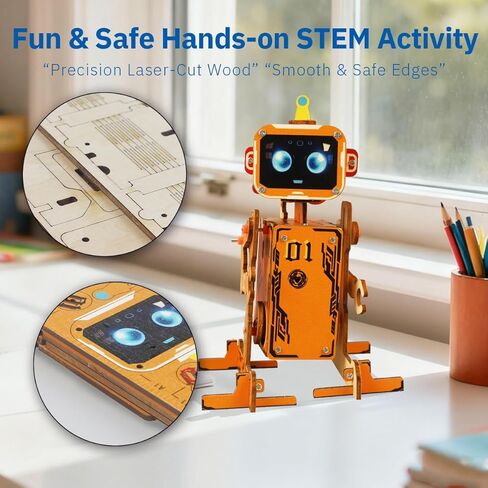 مجموعة الروبوتات الجذعية للأطفال من سن 8 إلى 12 عامًا، مجموعة العلوم الروبوتية الذكية التفاعلية للتحكم الصوتي للأطفال من سن 8 إلى 12 عامًا، لعشاق العلوم والتكنولوجيا in Kuwait