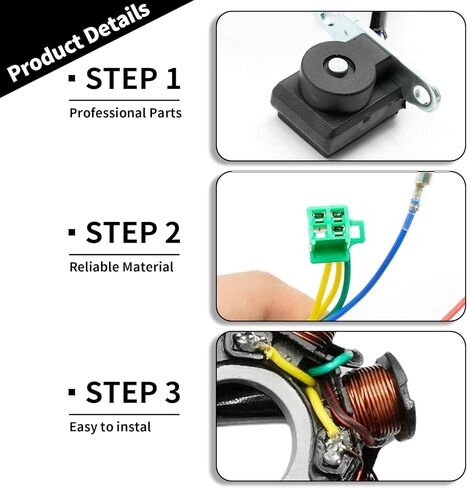 Stator Gy6 Magneto Alternator Stator, 8 Coil 5 Wires Alternating Current Copper Ignition Stator for GY6 50cc 70cc 90cc 110cc 125cc 150cc Scooter Moped Atv Go Kart Dirt Buggy Engine Taotao in Saudi Arabia