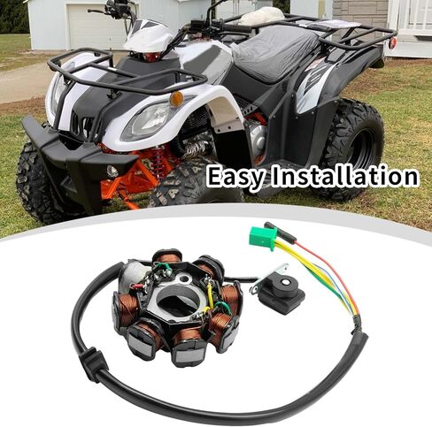 Stator Gy6 Magneto Alternator Stator, 8 Coil 5 Wires Alternating Current Copper Ignition Stator for GY6 50cc 70cc 90cc 110cc 125cc 150cc Scooter Moped Atv Go Kart Dirt Buggy Engine Taotao in Saudi Arabia