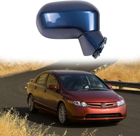 Passenger Side Mirror Assembly Fit for 2006 2007 2008 2009 2010 2011 HONDA CIVIC Car Rear View Mirror Side Mirror Replacement Lens Adjustment in Saudi Arabia