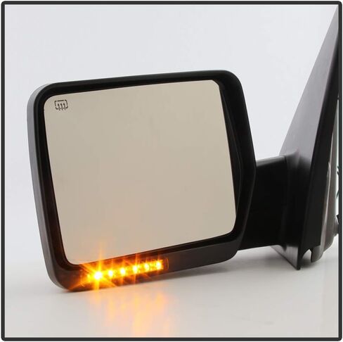 ACANII-For 2004 2005 2006 Ford F150 الطراز الأصلي مرآة جانبية لعرض الحرارة مع إشارة LED لاستبدال جانب السائق in Saudi Arabia