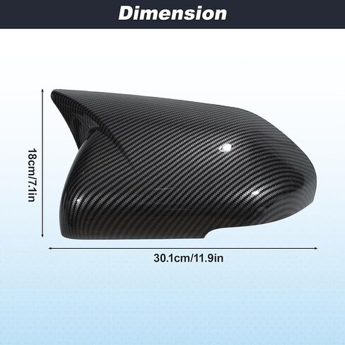 Motoforti 2PCS الجانب الأيسر الأيمن Ox Horn Wing غطاء مرآة غطاء لسيارة Ford Explorer 2020-2024، غطاء مرآة الرؤية الخلفية للسيارة، غطاء مرآة الباب الخارجي، غطاء مرآة الرؤية الخلفية للسائق والركاب in Saudi Arabia