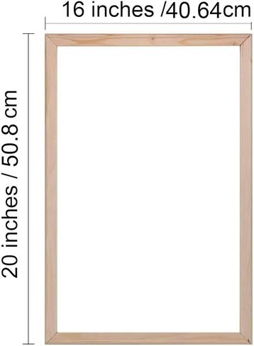 طقم إطارات قماشية من الخشب الصلب من MingSH مقاس 16 × 20 بوصة للطلاء حسب الرقم والرسم الزيتي والرسم الماسي حسب العدد إطارات فنية خشبية in Saudi Arabia