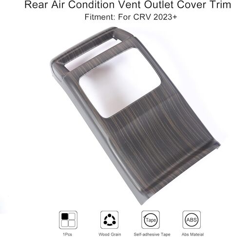 For Honda CRV 2023 2024 2025 Rear Seat Air Outlet Cover, Sporty Central Control Armrest Air Vent Protector for CR-V LX, EX, EX-L, Sport Hybrid, Sport-L Hybrid, Sport Touring Hybrid- Carbon Fiber Grain in Kuwait