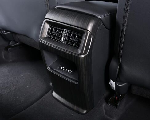 For Honda CRV 2023 2024 2025 Rear Seat Air Outlet Cover, Sporty Central Control Armrest Air Vent Protector for CR-V LX, EX, EX-L, Sport Hybrid, Sport-L Hybrid, Sport Touring Hybrid- Carbon Fiber Grain in Kuwait