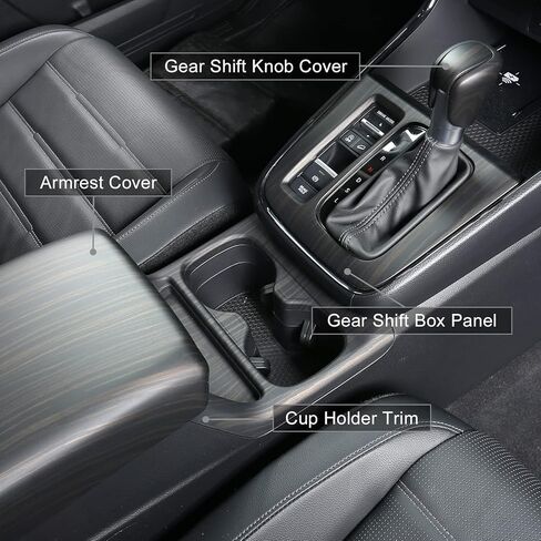 For Honda CRV 2023 2024 2025 Rear Seat Air Outlet Cover, Sporty Central Control Armrest Air Vent Protector for CR-V LX, EX, EX-L, Sport Hybrid, Sport-L Hybrid, Sport Touring Hybrid- Carbon Fiber Grain in Kuwait