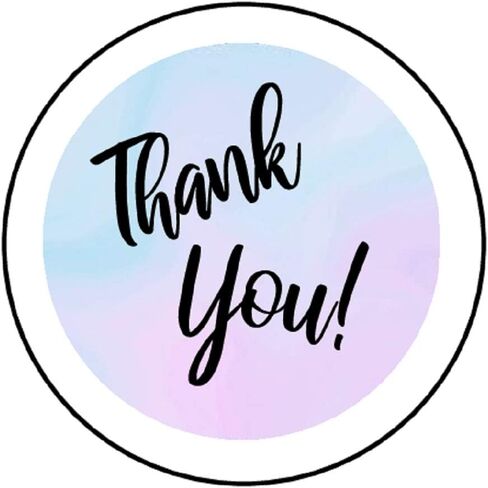Pastel Thank you stickers, Envelope Seals, package Stickers, small business in Saudi Arabia