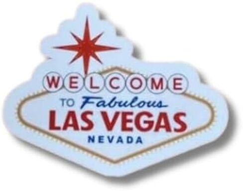 3" Las Vegas Vinyl Sticker in Saudi Arabia