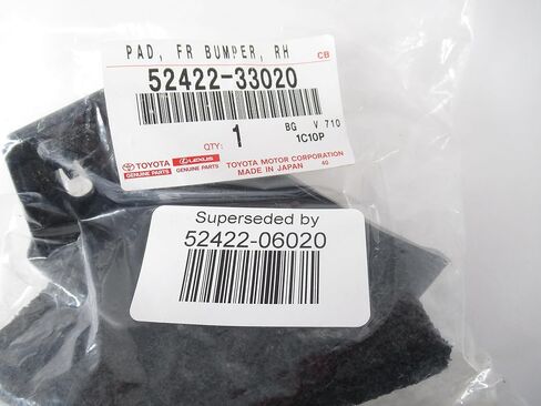 OEM Genuine Toyota Right (Passenger Side) Front Bumper Pad 52422-33020 5242233020 52422-06020 in Saudi Arabia