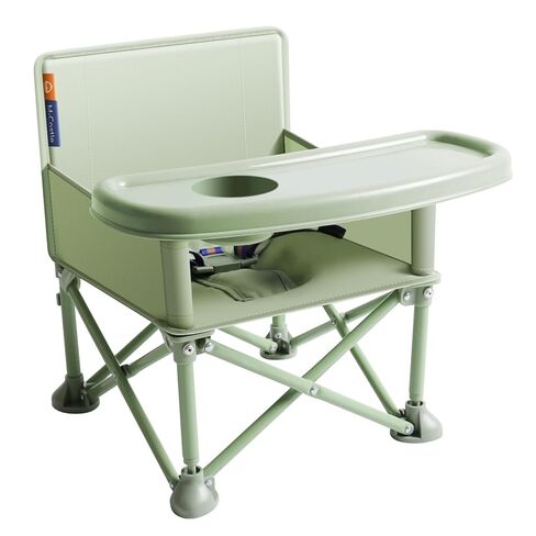 New Portable Travel Booster Seat with Tray|Foldable Infant Seat Booster Dining Chair|Great for Camping, Beach, Lawn|Toddler, Child Camping Chair 6 Months - 3 Years Old (Green) in Saudi Arabia