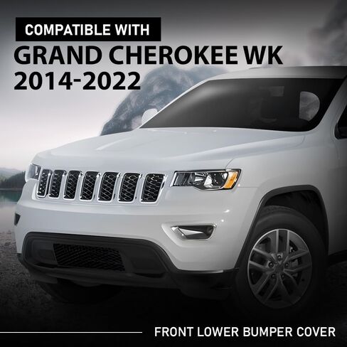G-PLUS Front Lower Bumper Cover, Compatible with Jeep Grand Cherokee 2014-2022, 68262001AA in Saudi Arabia