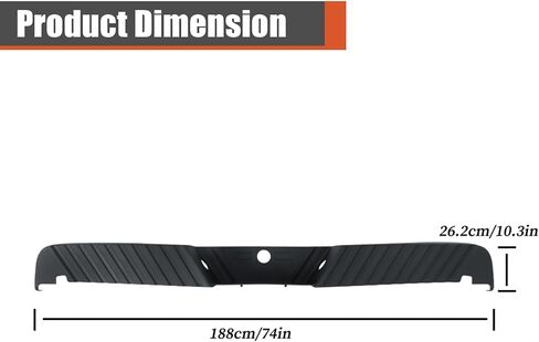 labwork Black Plastic Rear Bumper Step Pad without Auto Park Sensors Hole Replacement for F250 F350 F450 Super Duty 2008-2016 DC3Z17B807CA in Saudi Arabia