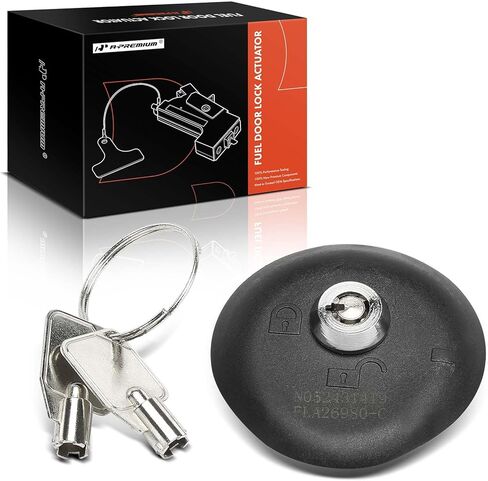 A-Premium Fuel Tank Cap Compatible with Ford Vehicles - EcoSport 2018-2022, Escape 2017-2019, Mustang 2016-2023, Gas Door Latch in Saudi Arabia
