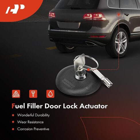 A-Premium Fuel Tank Cap Compatible with Ford Vehicles - EcoSport 2018-2022, Escape 2017-2019, Mustang 2016-2023, Gas Door Latch in Saudi Arabia