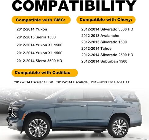 Fuel Cap Gas Cap Compatible with Chevy Silverado 1500 2012-2013 Tahoe 2012-2014 Cadillac Escalade 2012-2014 GMC Sierra 1500 2012-2013 Replace OE#GT347, 20962524 in Saudi Arabia