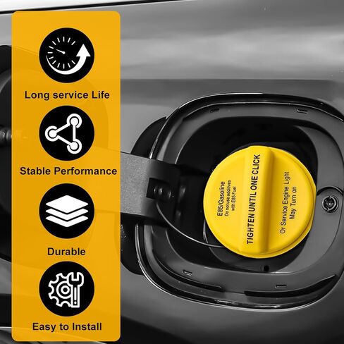 Fuel Cap Gas Cap Compatible with Chevy Silverado 1500 2012-2013 Tahoe 2012-2014 Cadillac Escalade 2012-2014 GMC Sierra 1500 2012-2013 Replace OE#GT347, 20962524 in Saudi Arabia