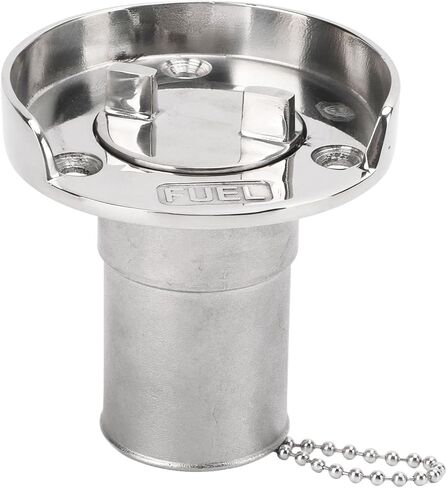 Aramox Boat Fuel Filler, 1.5in Boat Deck Filler with Fill Gas Fuel Stainless Steel for Marine Yachts RVs Trucks Trailers in Saudi Arabia