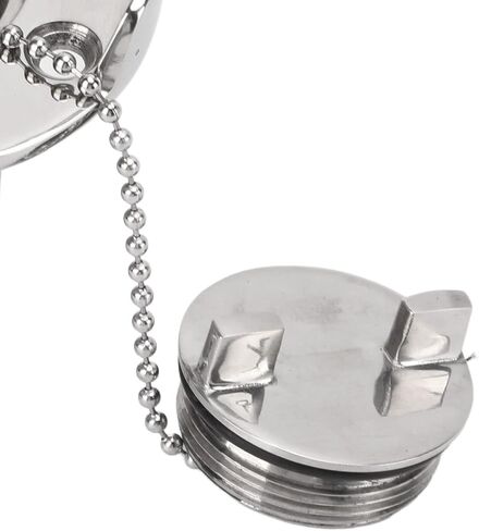 Aramox Boat Fuel Filler, 1.5in Boat Deck Filler with Fill Gas Fuel Stainless Steel for Marine Yachts RVs Trucks Trailers in Saudi Arabia