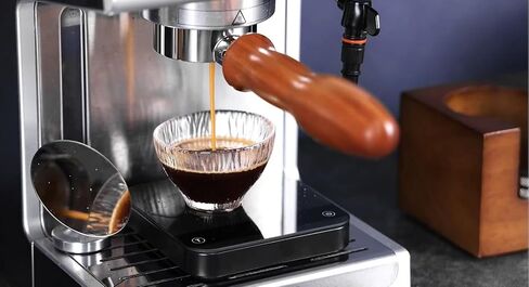 Espresso Shot Mirror for all Bottomless Portafilters Stainless steel mirror surface and magnetic adjustable base The espresso accessories is Observing coffee flow rate and channel effects in Saudi Arabia