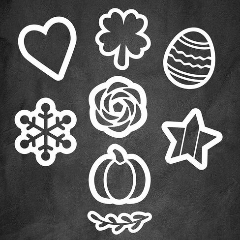 PLATA CHALKBOARDS 8 استنسل سبورة مغناطيسية للعطلات للعلامات، وفن السبورة، ولوحات القائمة، والزفاف، والمطاعم، وألواح الطباشير in Kuwait