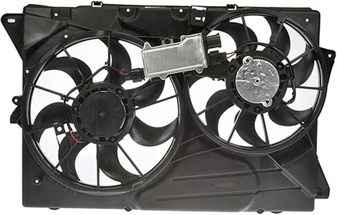 Engine Cooling Fan Assembly 1PC Replaces AA8Z8C607D, AA8Z8C607E Compatible with Explorer 2012 2011 Compatible with Flex 2012 2010 2011 Compatible with Lincoln MKT 2012 2010 2011 in Saudi Arabia