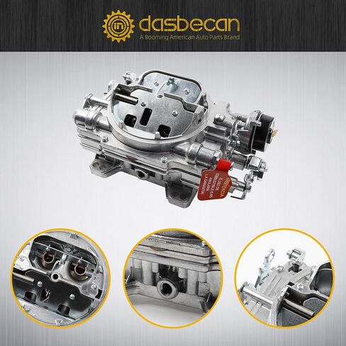 Dasbecan 1906 AVS2 650 CFM Electric Choke Carburetor 4 Barrel Square Bore Carb Replacement with Annular Booster for Chevy Small and Big Block Engines in Saudi Arabia