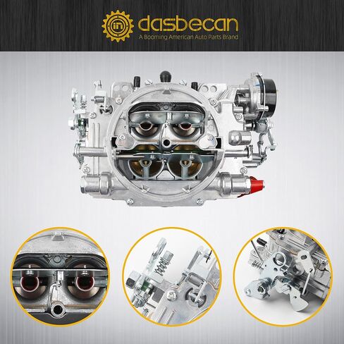 Dasbecan 1906 AVS2 650 CFM Electric Choke Carburetor 4 Barrel Square Bore Carb Replacement with Annular Booster for Chevy Small and Big Block Engines in Saudi Arabia