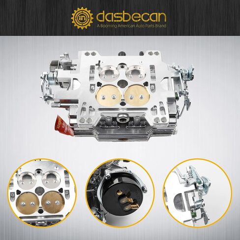Dasbecan 1906 AVS2 650 CFM Electric Choke Carburetor 4 Barrel Square Bore Carb Replacement with Annular Booster for Chevy Small and Big Block Engines in Saudi Arabia