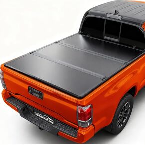 Hard Tri-Fold Truck Bed Tonneau Cover for 2016-2024 Toyota Tacoma 5FT Bed (60.5") |for Models with or Without The Deck Rail System in Kuwait