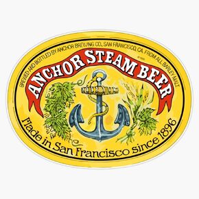 MAGNET Anchor Steam Brewing Company Craft Beer Fan Magnetic Bumper Sticker 5" in Kuwait